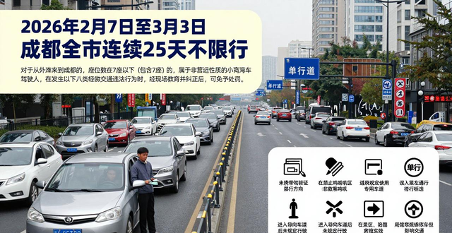 成都春節(jié)臨時(shí)停車(chē)_限行_成都春節(jié)不限行